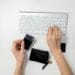 Clavier d'ordinateur , carte bancaire, paiement, site e-commerce